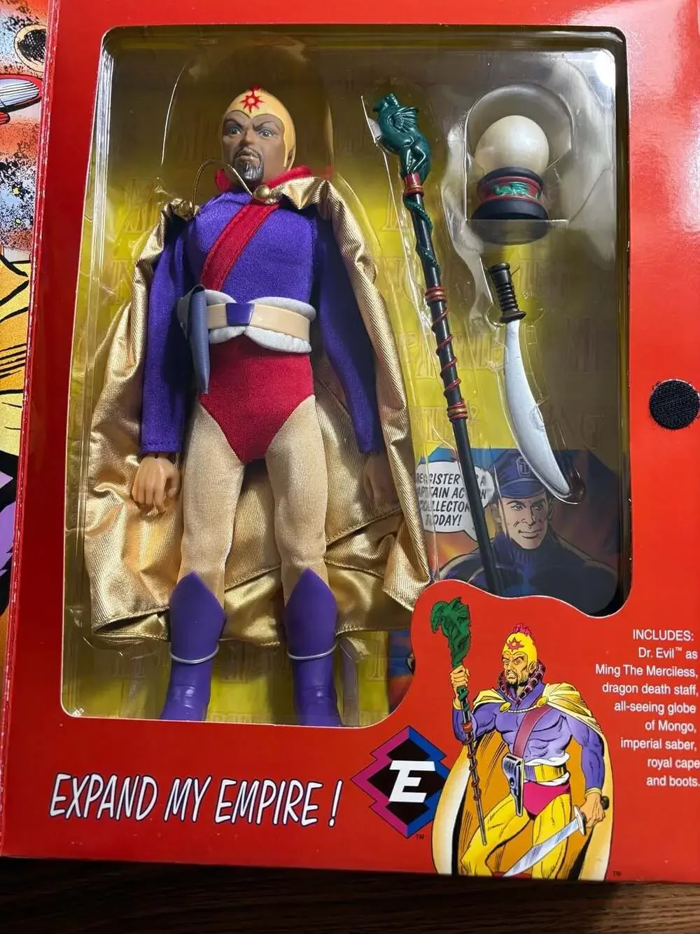 1998 Playing Mantis Captain Action Dr. Evil as Ming the Merciless 12" Action Fig - Picture 3 of 5